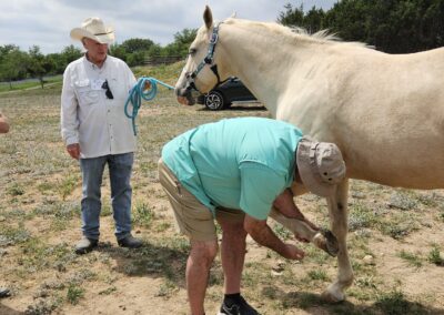 Axe and Paloma up foot